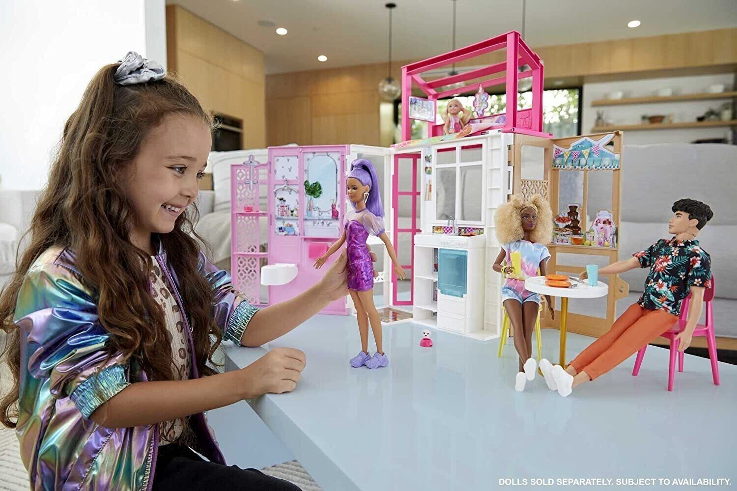 Barbie Dollhouse with 2 Levels image 4
