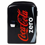Coca-Cola 4L Mini Fridge Coke Zero 6 Can Portable 12V Cooler / Warmer in Black