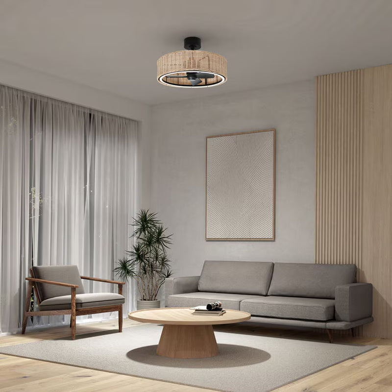 Artika Kalani 24" (61Cm) Rattan Fan Light with Remote Control