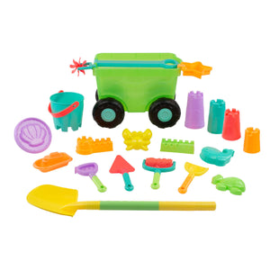 Made for Fun 20-Piece Wagon Playset for Kids, Beach & Sand Toys, Ages 3+ image 1