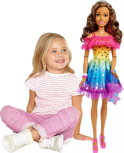 Barbie Large Doll with Brown Hair, 71cm Tall image 0