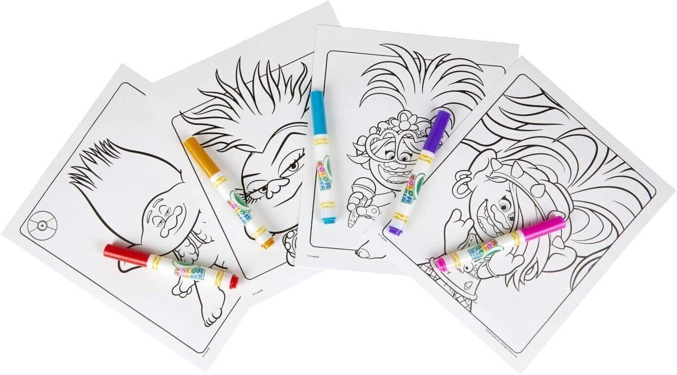 Crayola Trolls World Tour Color Wonder image 2