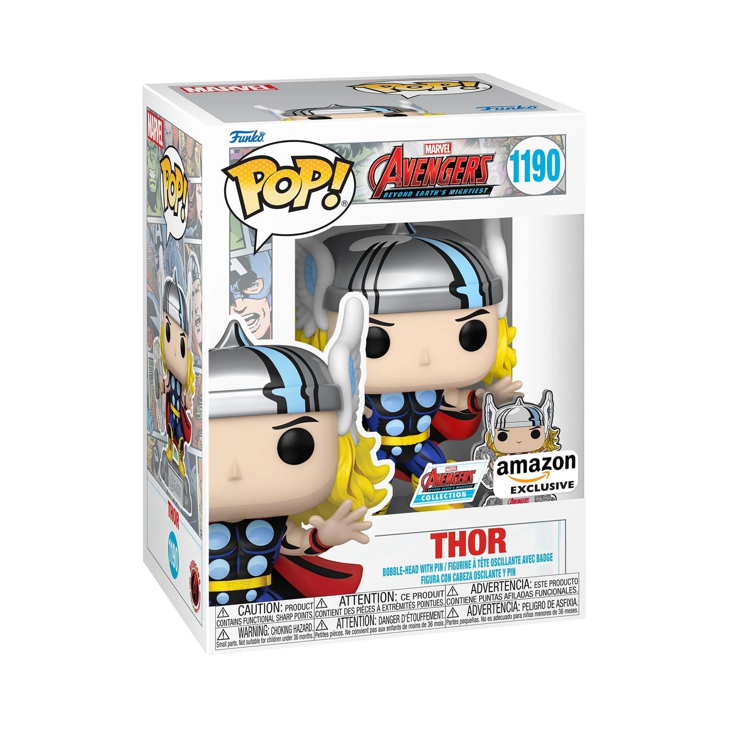 Funko Pop! & Pin: The Avengers: Earth's Mightiest Heroes Amazon Exclusive image 0