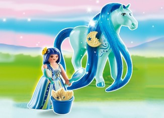 Playmobil Princess Bluebell With Hairdressing Horse 6169 image 0