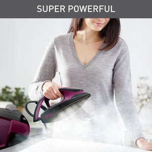 Tefal SV8154G0 Express Vision Steam Generator in Black/Purple