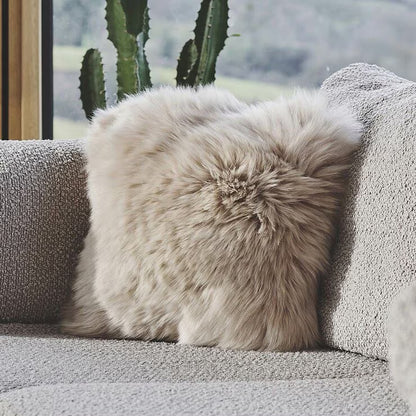 Bowron Single Sided Sheepskin Cushion, 35 X 35Cm in 7 Colours