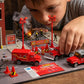 Coffret voiture avec accessoires - Pompiers et secours 10 pièces