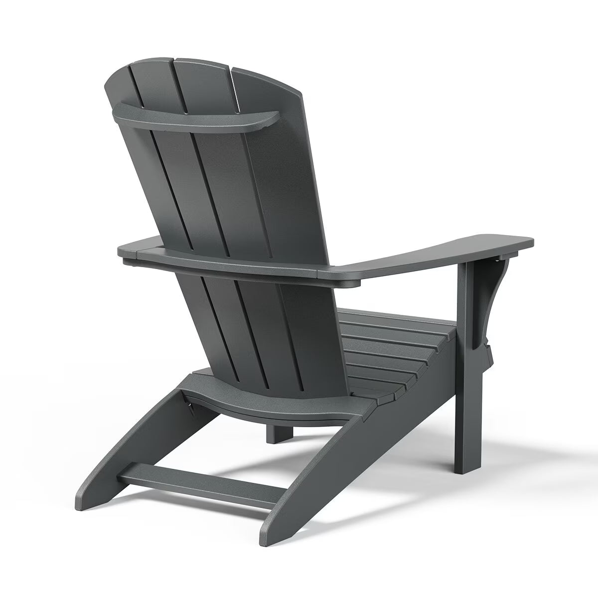 Leisure Line Adirondack Faux Wood Garden Chair in Grey