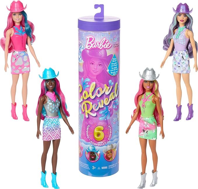 Barbie Colour Reveal Disco Star Fashion Doll with Metallic Shine image 0