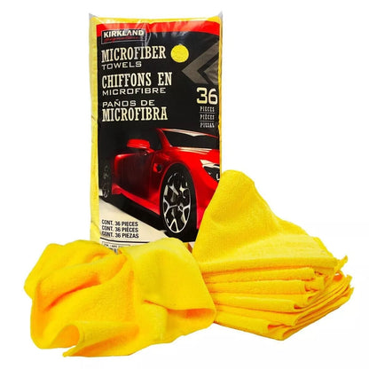 36 Kirkland Ultra Plush MicroFibre Large Clothes Towels Car Polish Household image 0