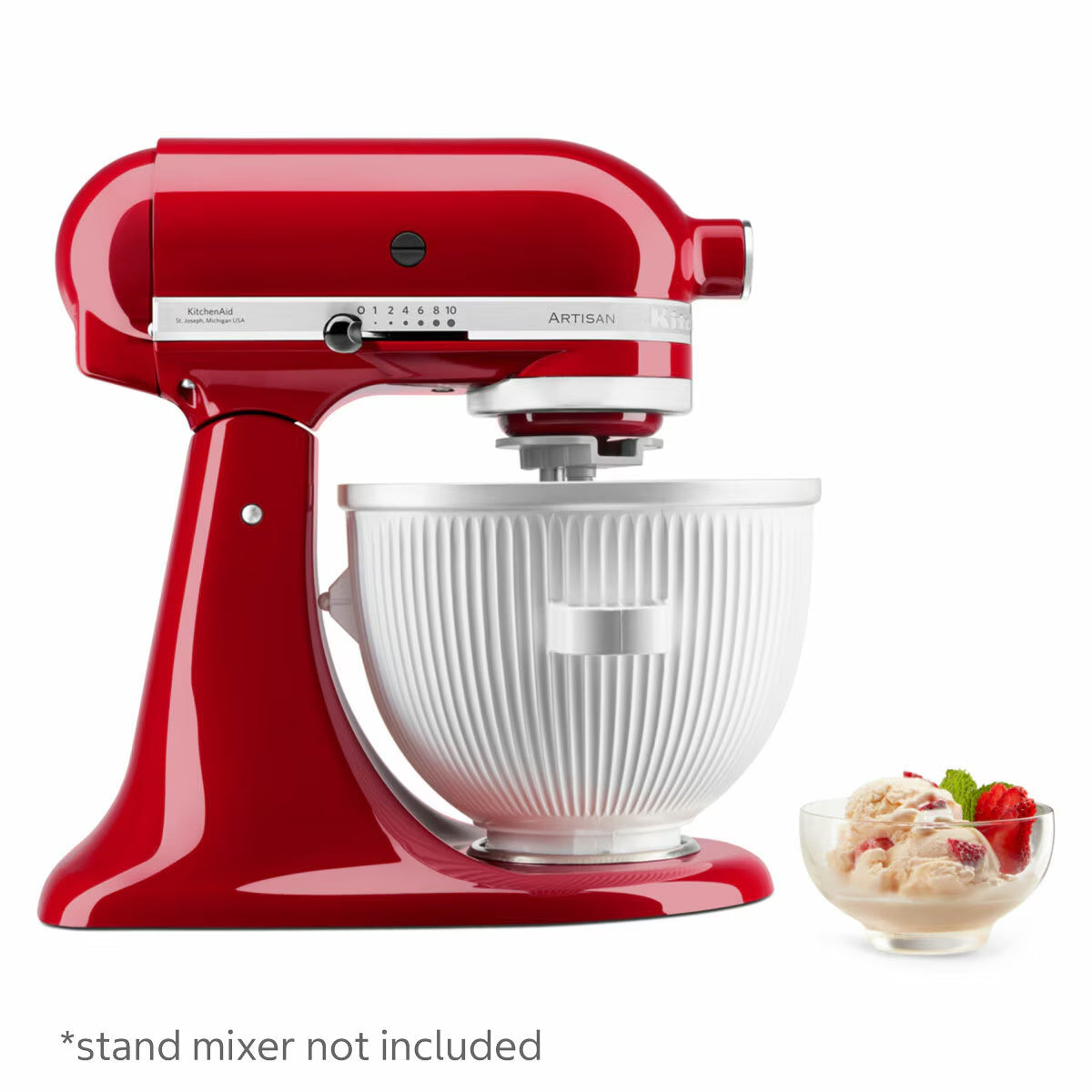Kitchenaid 5KSMICM Ice Cream Maker Attachment in White