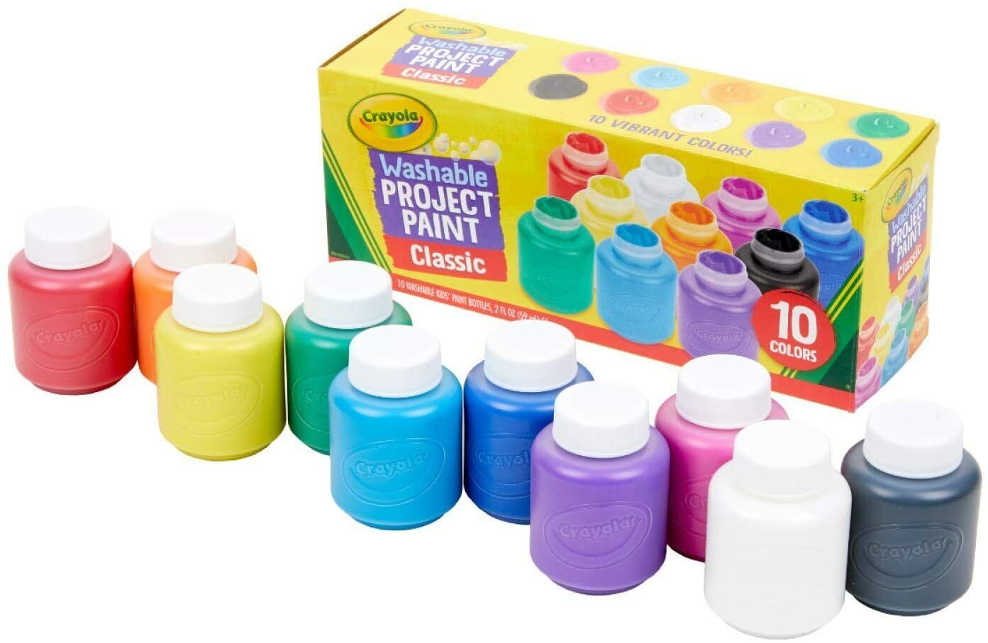 Crayola Washable Kids Paint Set Pack of 10 Bottles image 0