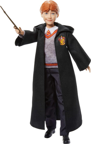 Harry Potter Toys, Ron Weasley Fashion Doll in Removable Signature Hogwarts Uniform with Wand Accessory, Inspired by the Movie, JGM20