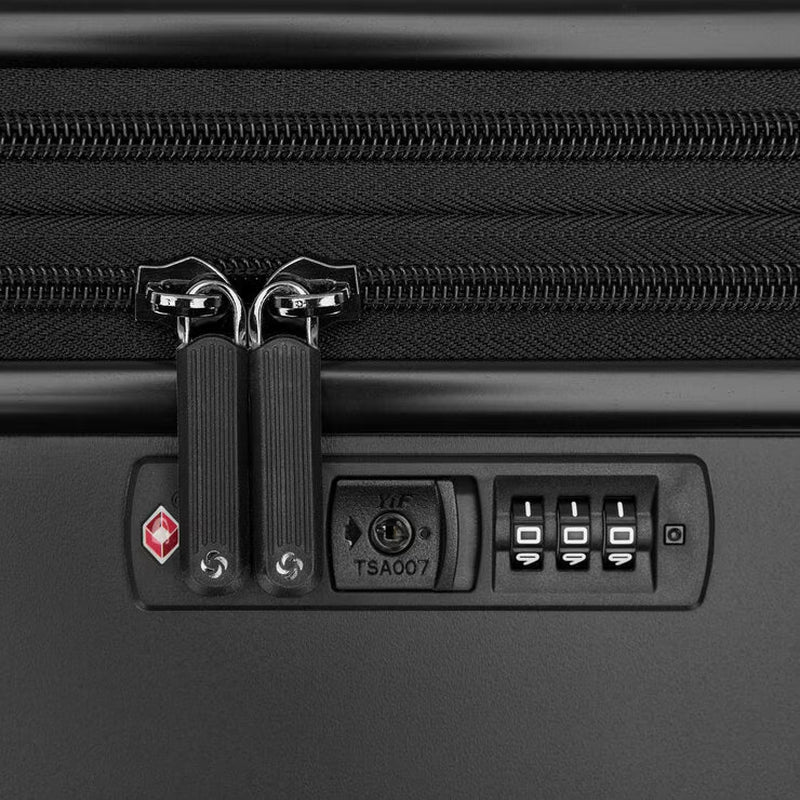Samsonite Precision DLX 2 Piece Hardside Expandable Spinner Luggage Set in Black