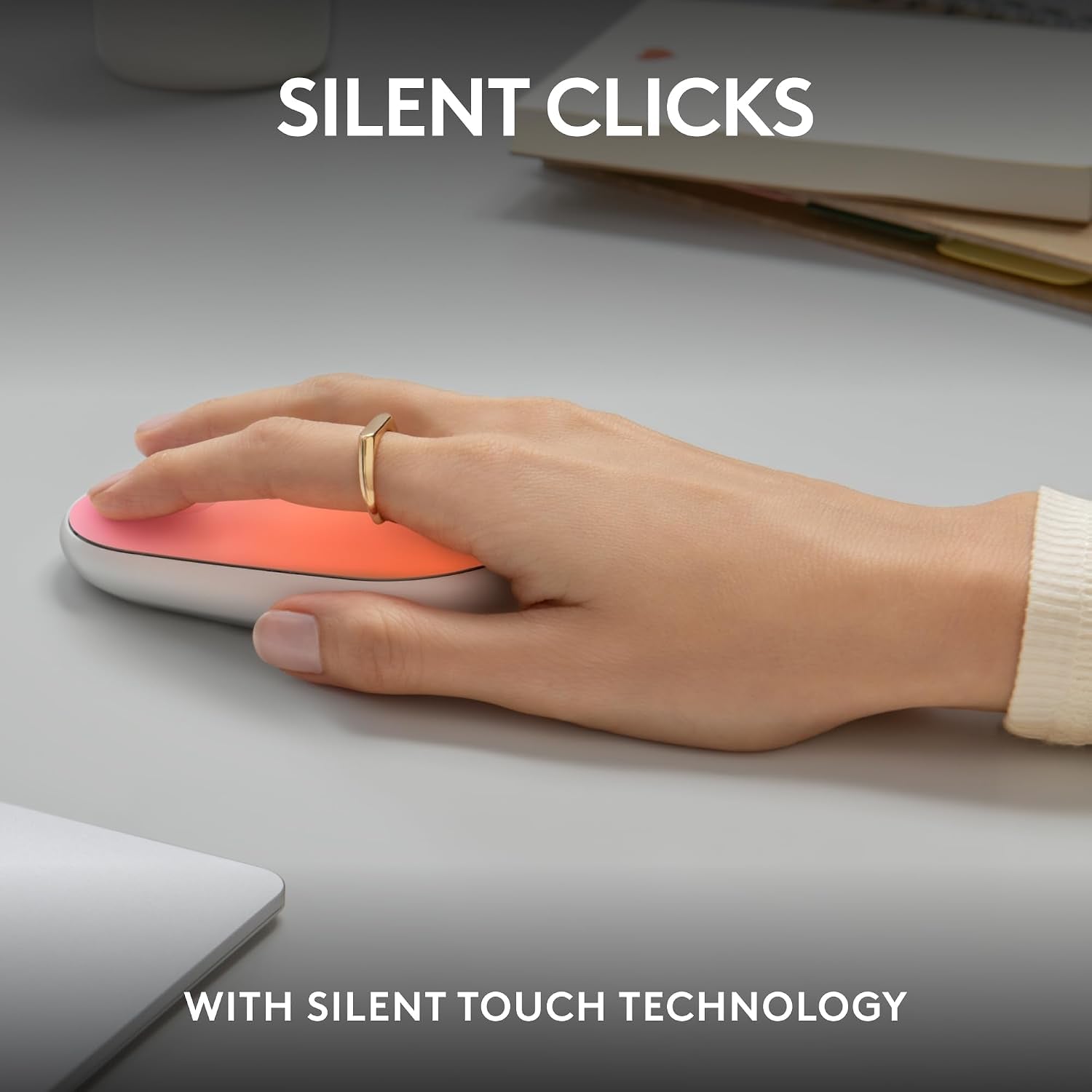 Logitech M340 Wireless Mouse with Limited Edition Prints, USB Receiver and Silent Clicks, Portable Wireless Mouse for Laptop, PC, Windows, Chrome, Surface – Speckles