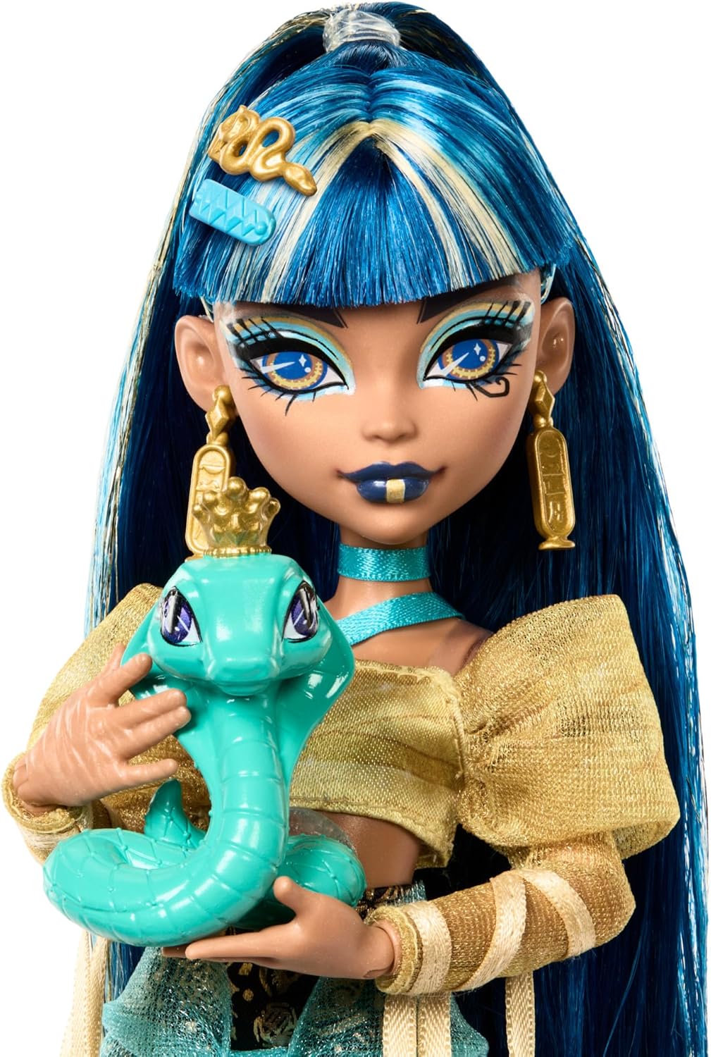Monster High Cleo De Nile Golden Fashion Doll with Pet Hissette image 2