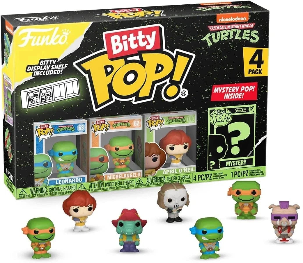 Funko Bitty POP! TMNT 4-Pack - Leonardo, Michelangelo, April + Mystery Mini image 4