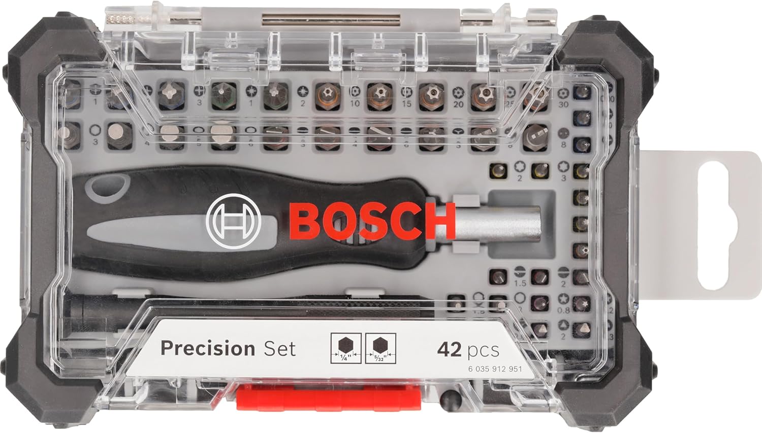 Bosch 42 PC Precision Screwdriver Bit Set Flexible Extension Device Repair Kit image 0