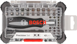 Bosch 42 PC Precision Screwdriver Bit Set Flexible Extension Device Repair Kit image 0