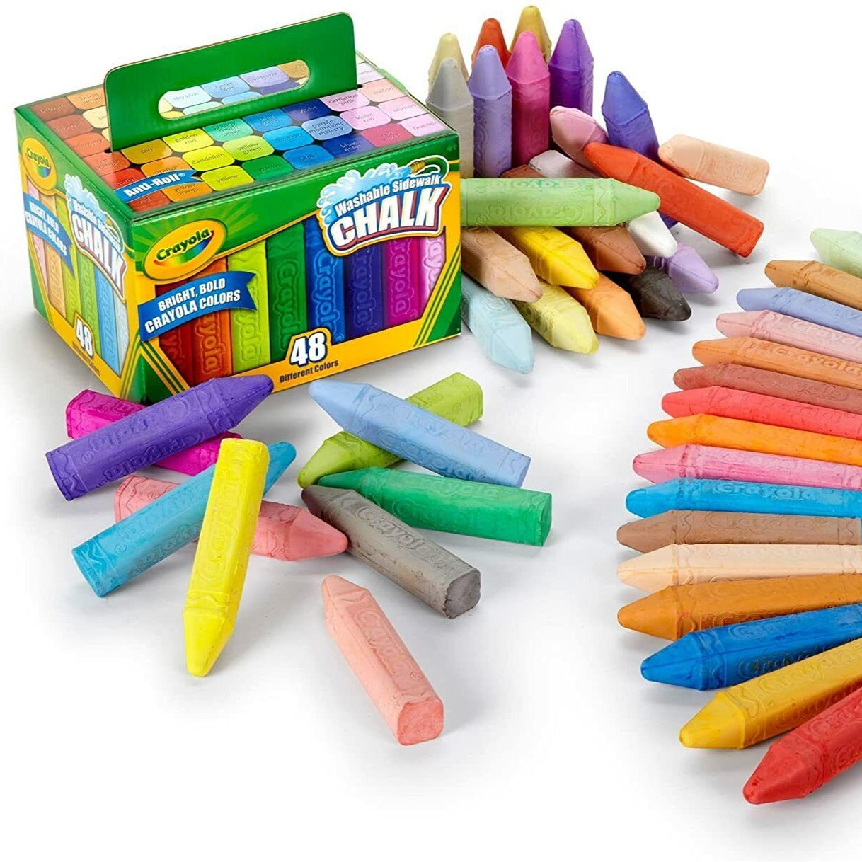 Crayola Chalk Washable Anti-Roll 48-Piece image 1