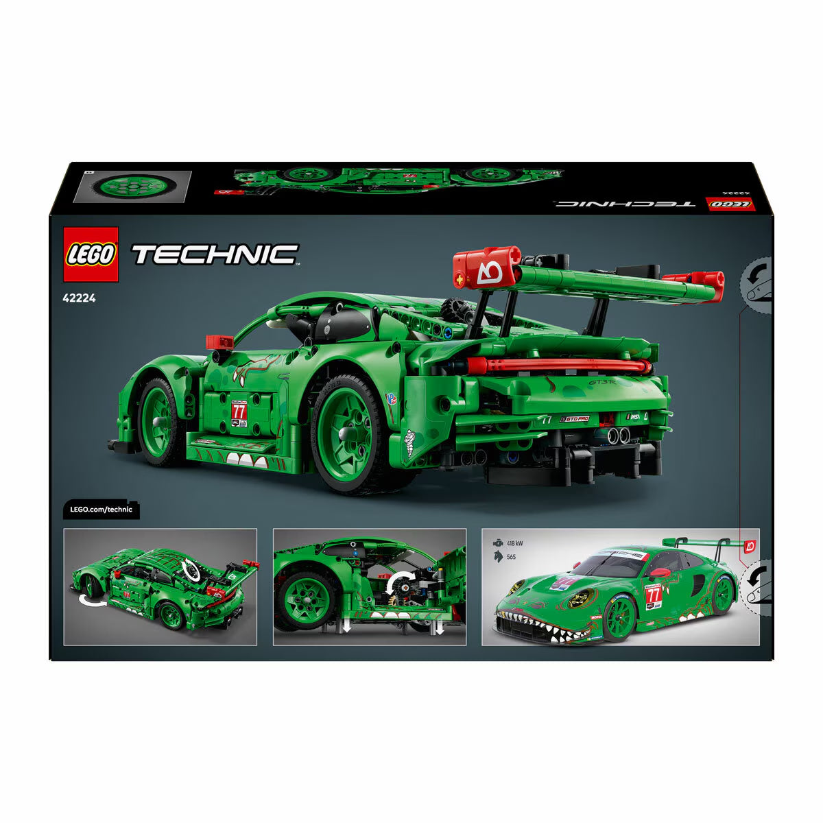LEGO Technic Porsche 911 GT3 R Rexy AO Race Car - Model 42224 (11+ Years) image 7