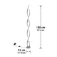 Lampadaire LED Artika Chrome Swirl