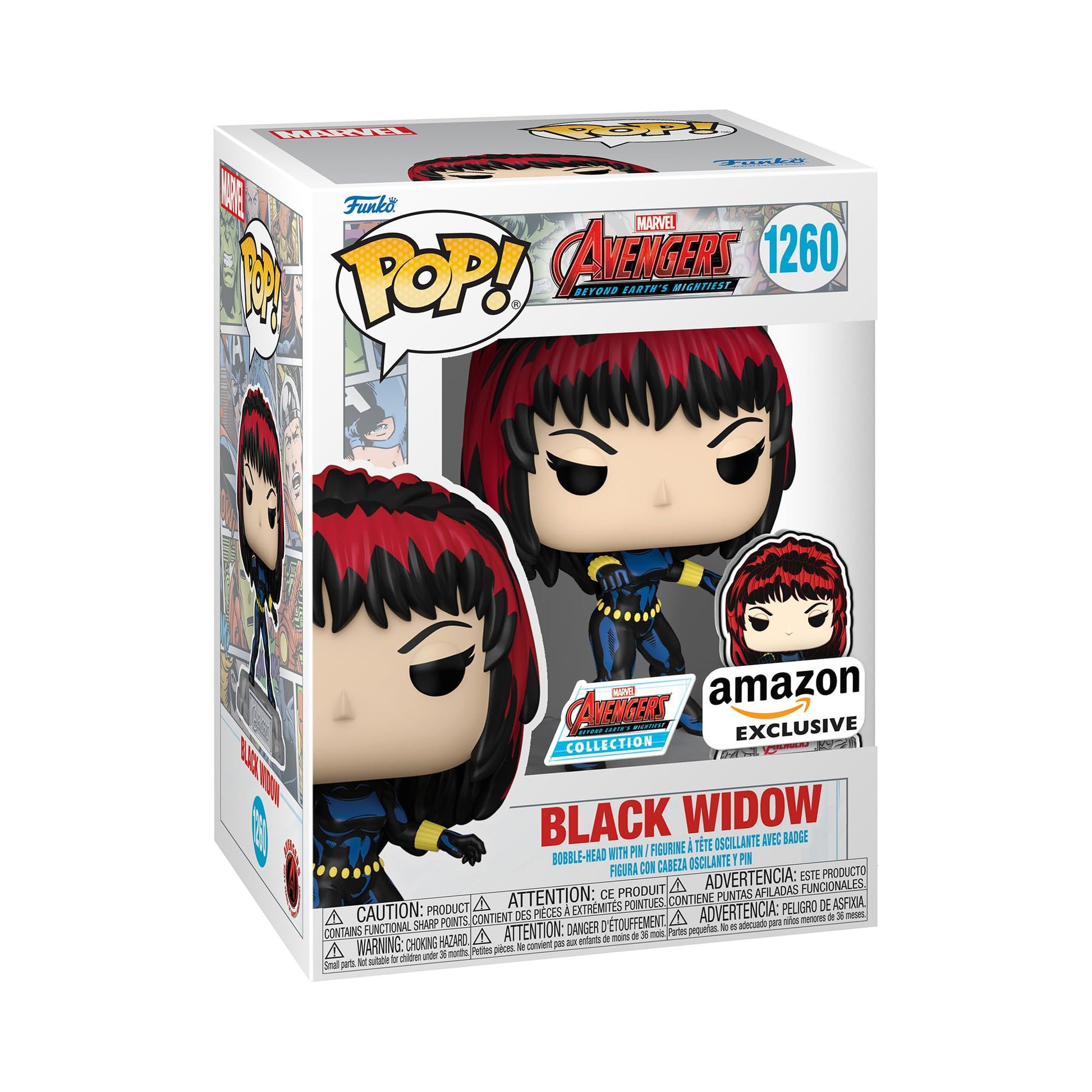 Funko Pop! & Pin: The Avengers: Black Widow with Pin image 0