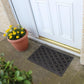 JVL Elipses Eyes Rubber Door Mat, 40 X 70 Cm - 2 Pack