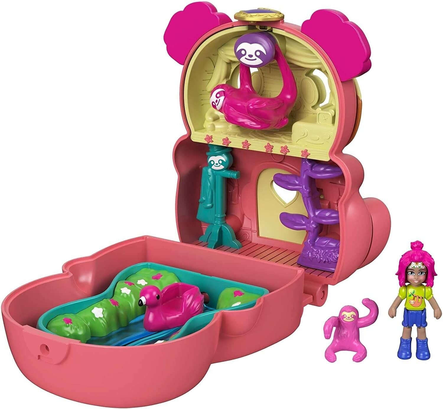 Polly Pocket Flip & Find Sloth Compact image 0