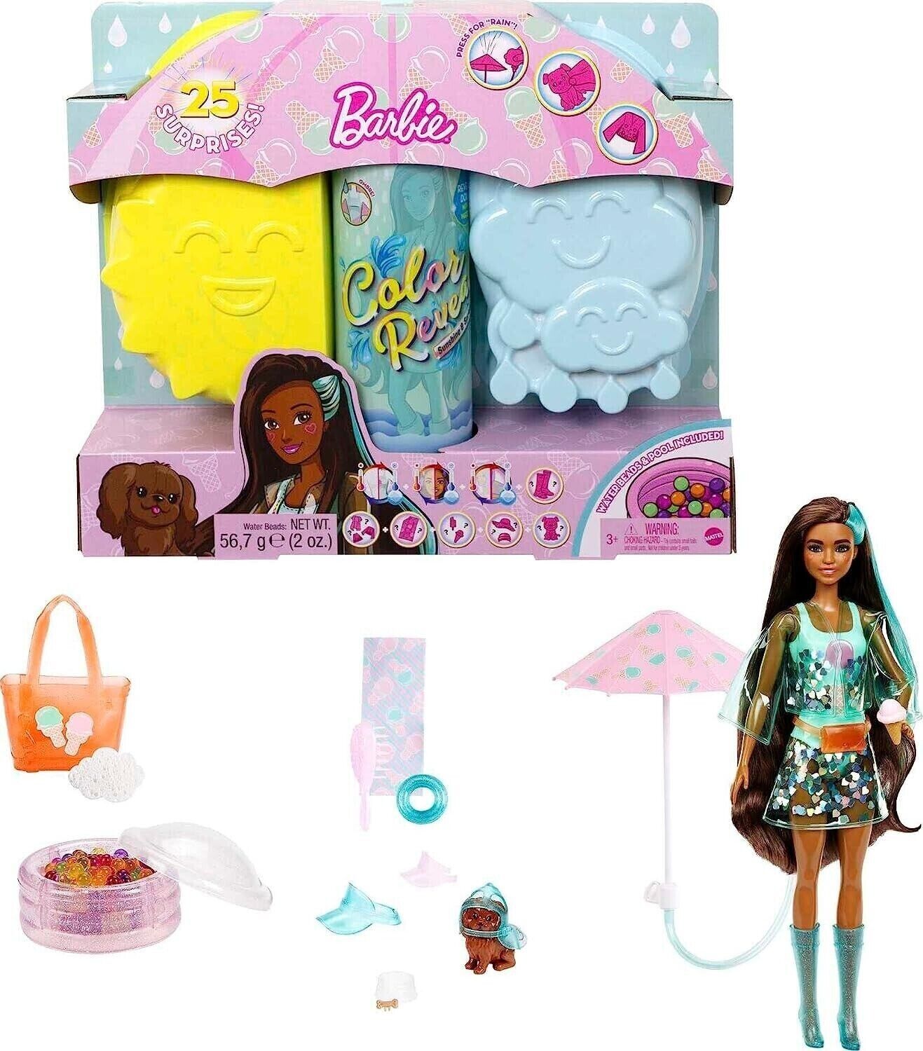 Barbie Color Reveal Doll Sunshine and Sprinkles image 0