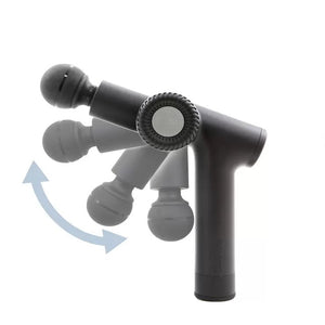 Bondir R2 Pro Percussion Massage Gun | 6 Heads | Heated Attachment | 90° Arm | 12hr Battery | Black