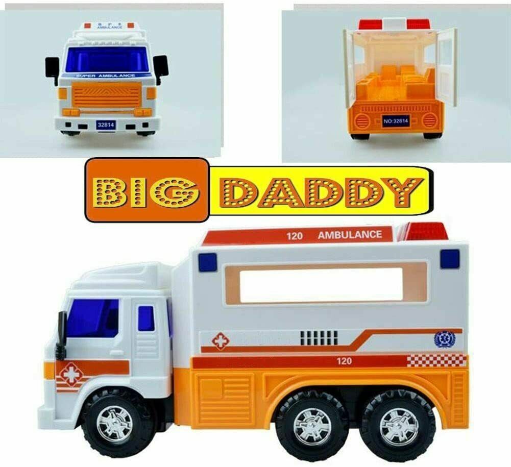 Ambulance Rescue 999 Toy Truck with Open and Close Back Doors Big Daddy image 5