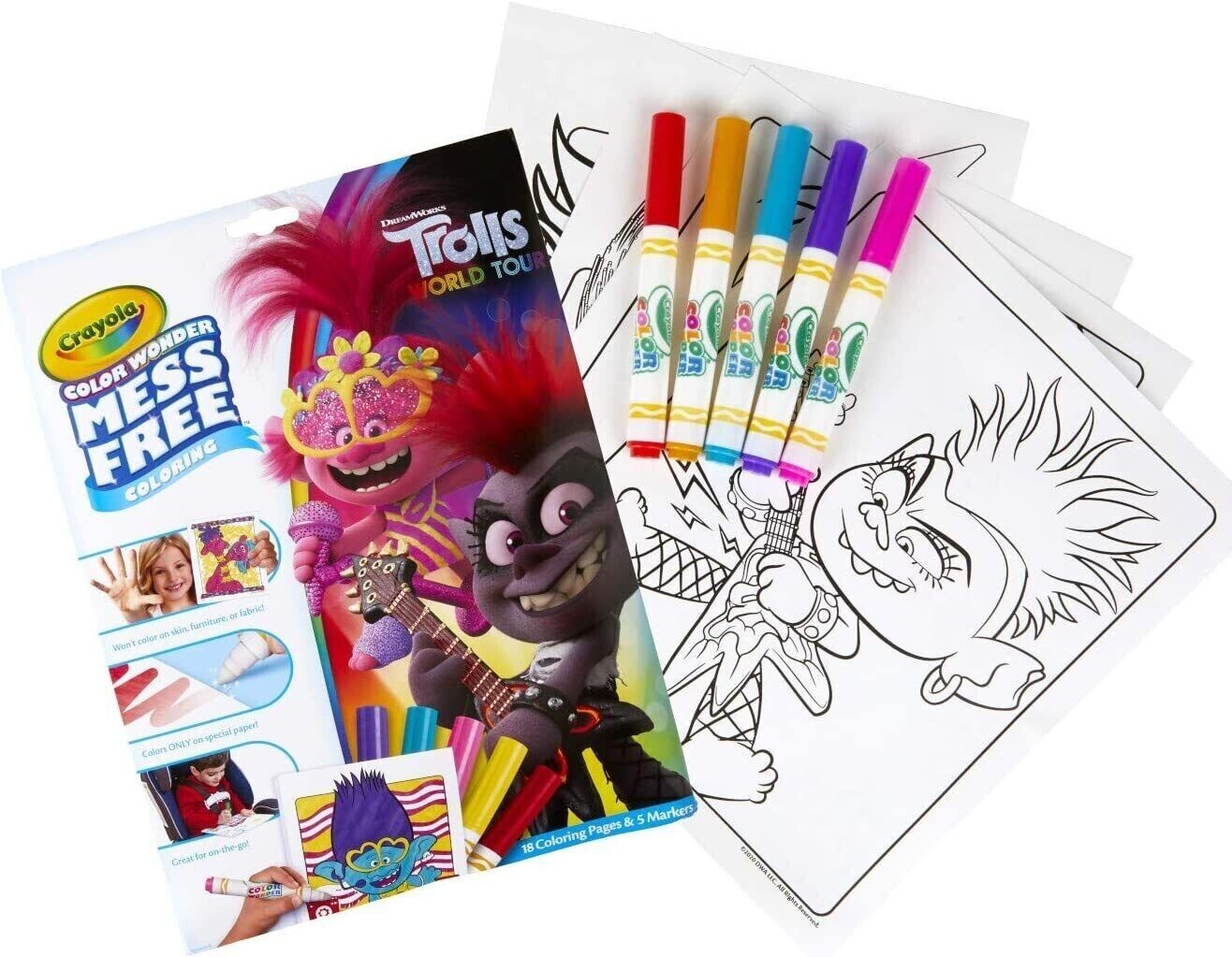 Crayola Trolls World Tour Color Wonder image 0