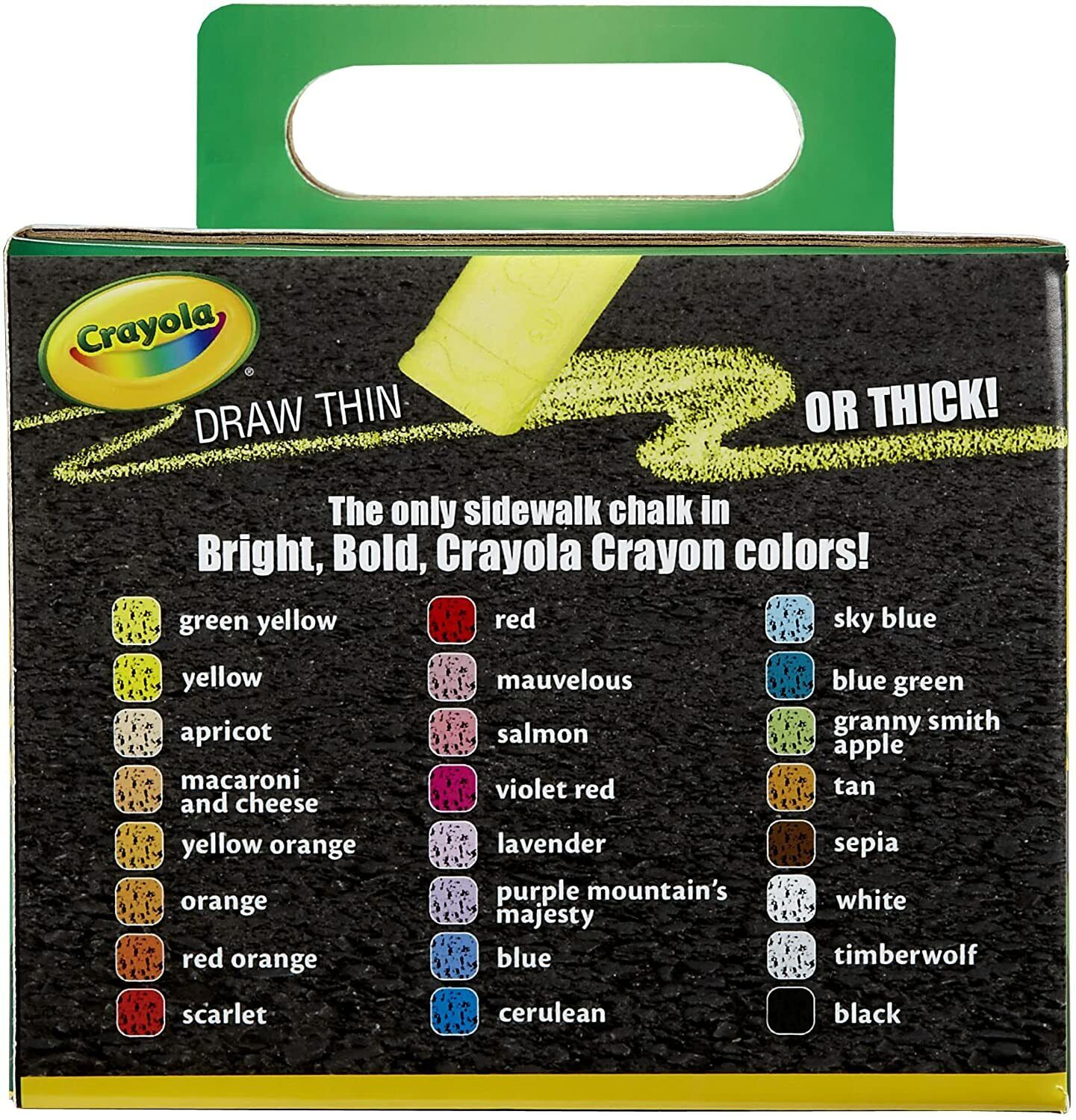 Crayola Chalk Washable Anti-Roll 24-Piece image 4