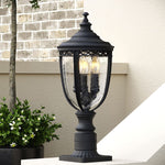 Feiss English Bridle 3 Light Exterior Pedestal Lantern image 0
