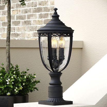 Feiss English Bridle 3 Light Exterior Pedestal Lantern image 0