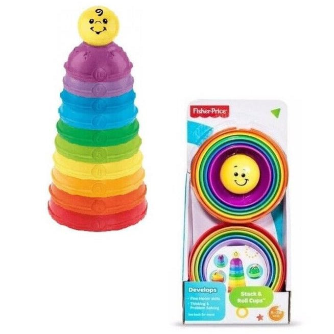 Fisher-Price Brilliant Basics Stack and Roll Cups image 0