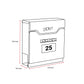 Boîte aux lettres à chargement par le haut Phoenix Estilo MB0125KS en acier inoxydable avec serrure à clé