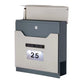 Boîte aux lettres à chargement par le haut Phoenix Estilo MB0125KS en acier inoxydable avec serrure à clé