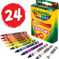 Crayons de cire classiques Crayola, paquet de 24 couleurs