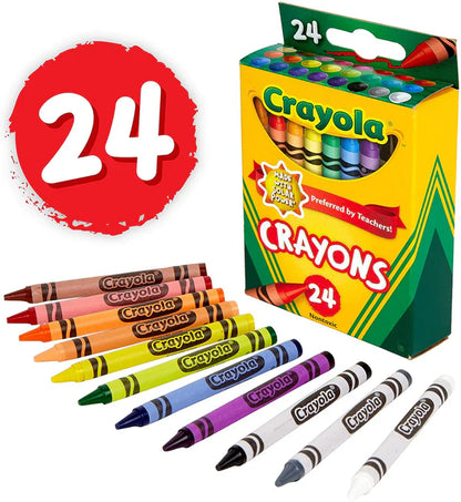 Crayons de cire classiques Crayola, paquet de 24 couleurs