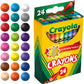 Crayons de cire classiques Crayola, paquet de 24 couleurs