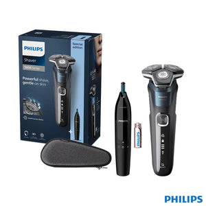 Philips Series 5000 Wet & Dry Electric Shaver with Nose Trimmer