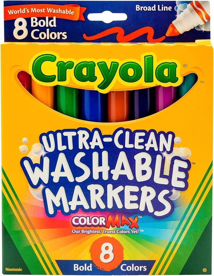 Crayola 8 Ct Bold Broad-Line image 1