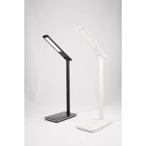 Touchdown LED Desk Lamp with Qi Wireless Charging – Black or White