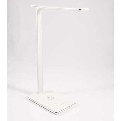 Touchdown LED Desk Lamp with Qi Wireless Charging – Black or White