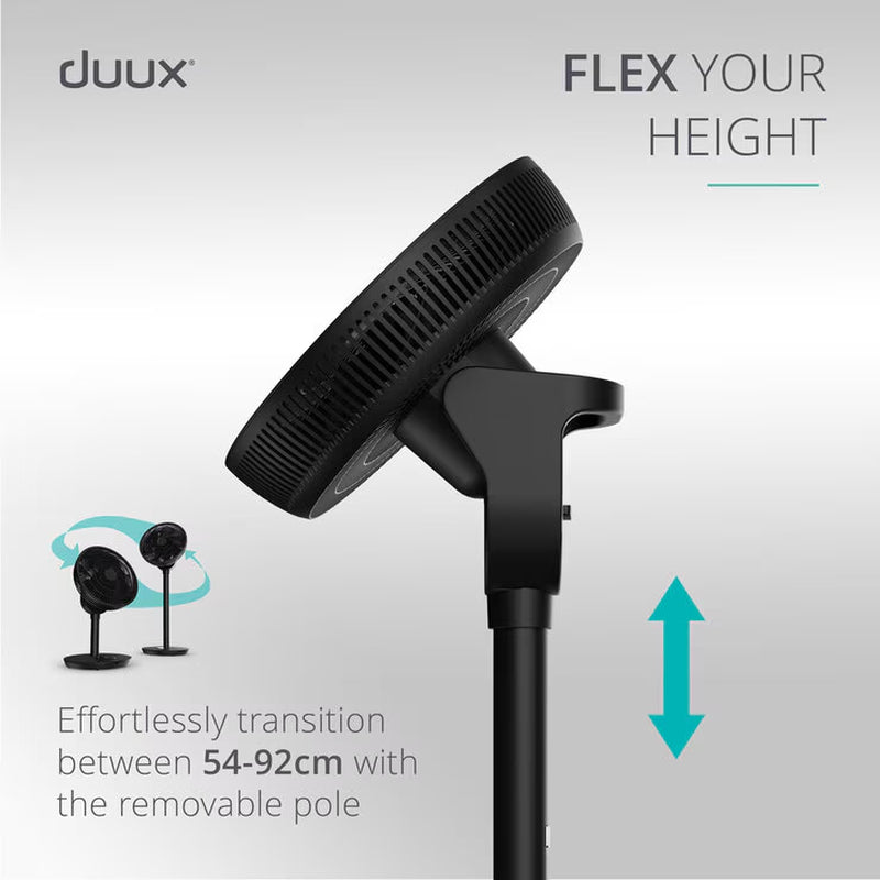 Duux Whisper Flex 2 Smart Fan DXCF70UK, Black