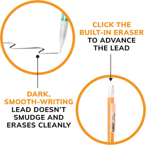 BIC Xtra Sparkle Multi‑Colour No 2 Mechanical Pencils – 24 Pack - 0.7mm image 1