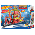 Hot Wheels City Toy Car Track Set, Super Loop Fire Station &  Firetruck image 0