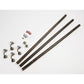 Kit de main courante Rothley finition bois ébène 3600 mm